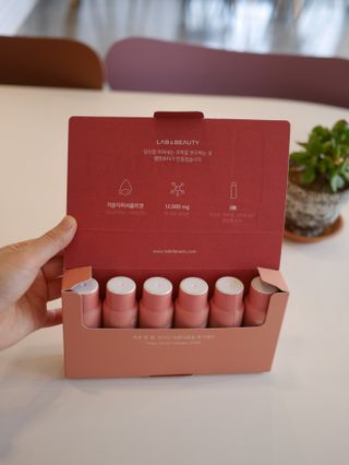 랩앤뷰티 메가 벨벳 콜라겐 12000 — 5점을 준 리뷰어가 2021년 5월 올린 사용 사진