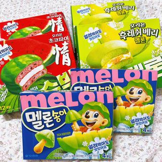2024 오리온 여름한정판 초코파이 수박 / 후레쉬베리 멜론 / 멜론송이 — 5점을 준 리뷰어가 2024년 8월 올린 사용 사진