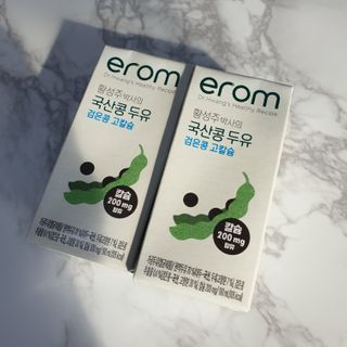 이롬 erom 황성주박사의 국산콩 두유 검은콩 고칼슘 — 5점을 준 리뷰어가 2020년 12월 올린 사용 사진