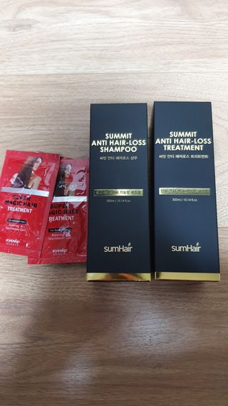 썸헤어 / SUMHAIR 썸헤어  써밋 안티 헤어로스 샴푸+트리트먼트 — 5점을 준 리뷰어가 2021년 5월 올린 사용 사진