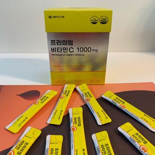 서울약사신협 프리미엄 비타민C 1,000mg_2.5g x 50포 — 5점을 준 리뷰어가 2021년 10월 올린 사용 사진