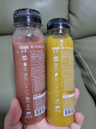 BLENDY'S 핑크 스무디+블론디 스무디 — 2.5점을 준 리뷰어가 2021년 9월 올린 사용 사진