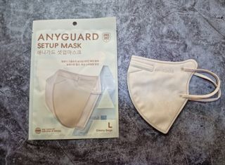애니가드 셋업마스크 4컬러 각 10매입 [크리미베이지, 캐시미어로즈, 초콜렛브라운, 미드나잇네이비] — 5점을 준 리뷰어가 2022년 2월 올린 사용 사진