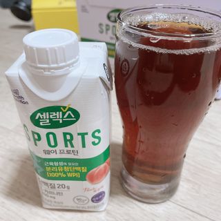 셀렉스스포츠 셀렉스 스포츠 웨이 프로틴 복숭아_ 330ml x 12팩 — 5점을 준 리뷰어가 2021년 8월 올린 사용 사진