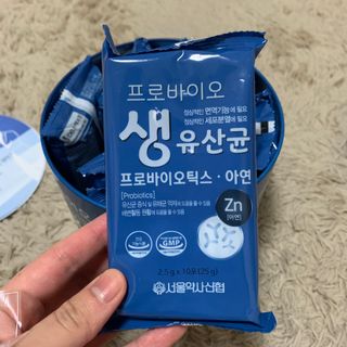서울약사신협_프로바이오생유산균_2.5G x 100포 — 5점을 준 리뷰어가 2021년 4월 올린 사용 사진