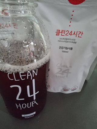 클린24시간 1BOX(5포) + 전용보틀(500ml) — 5점을 준 리뷰어가 2023년 1월 올린 사용 사진
