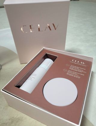 프리마인 바르기만 하면 철벽 스킨케어+24시간 마스크팩 효과. 셀라브 리제너레이팅 시스템 부스터+크림 세트 — 5점을 준 리뷰어가 2023년 5월 올린 사용 사진