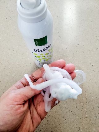 여우두마리 아기 버블클렌저 버블폼 거품놀이 유아바디워시 배쓰밤 입욕제 — 5점을 준 리뷰어가 2021년 2월 올린 사용 사진