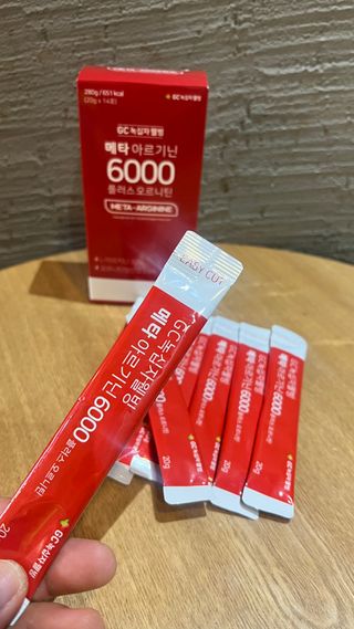 메타아르기닌 GC녹십자웰빙 메타 아르기닌 6000 플러스 오르니틴 — 5점을 준 리뷰어가 2022년 4월 올린 사용 사진