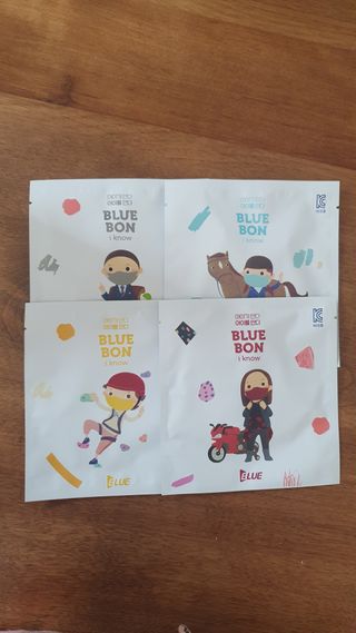 [블루 본 아이노우] 유아용 컬러마스크 40 PCS SET 2중 택 1 — 5점을 준 리뷰어가 2021년 4월 올린 사용 사진