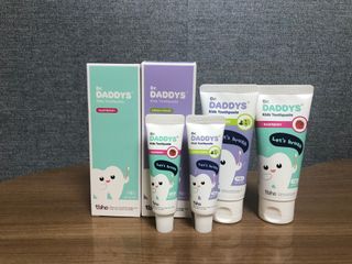 닥터데디스 안심저불소 키즈치약 (라즈베리, 청포도향 중 택 1) 60g +  여행용 미니 치약 15g — 5점을 준 리뷰어가 2022년 8월 올린 사용 사진