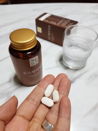 일편강심 여주정,마카정,새싹보리정,보스웰리아정,저분자콜라겐 — 5점을 준 리뷰어가 2021년 7월 올린 사용 사진