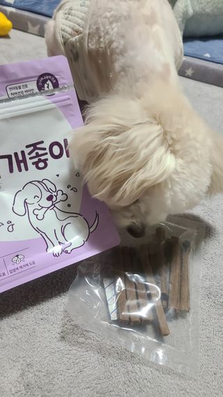 My Pet Care 천연단백질 치아건강에 개좋아 — 5점을 준 리뷰어가 2021년 1월 올린 사용 사진