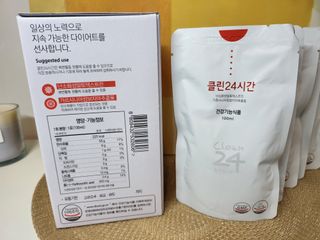클린24시간 1BOX(5포) + 전용보틀(500ml) — 5점을 준 리뷰어가 2022년 10월 올린 사용 사진