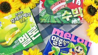 2024 오리온 여름한정판 초코파이 수박 / 후레쉬베리 멜론 / 멜론송이 — 5점을 준 리뷰어가 2024년 8월 올린 사용 사진
