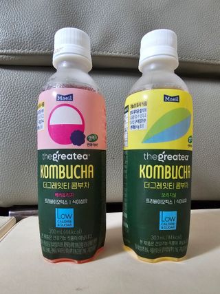 더그레잇티 콤부차 [매일유업] 더그레잇티 44kcal 콤부차 300ml *12개입 (오리지널 6개+베리리치 6개) — 5점을 준 리뷰어가 2023년 8월 올린 사용 사진
