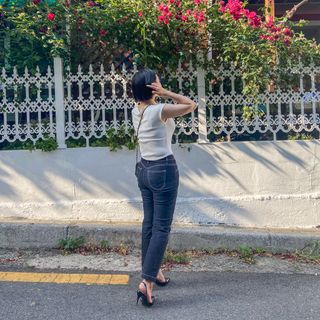 비클리프 여성 성수동 수제화 에나멜 구두 슬링백 7cm — 5점을 준 리뷰어가 2022년 6월 올린 사용 사진