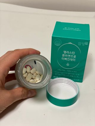 체인미 엘라스틴 콜라겐으로 이뻐진데이 500mg x 30정 — 5점을 준 리뷰어가 2021년 12월 올린 사용 사진