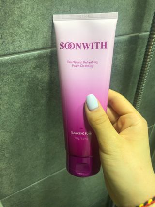 SOONWITH 바이오 내추럴 리프레싱 폼클렌징 — 3.5점을 준 리뷰어가 2021년 4월 올린 사용 사진