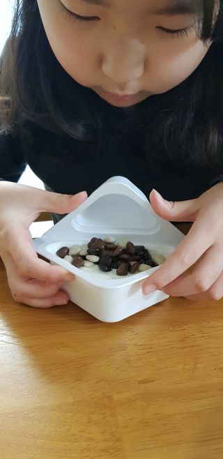 남양유업 또깍 접어 떠먹는 불가리스 2종 — 5점을 준 리뷰어가 2021년 1월 올린 사용 사진