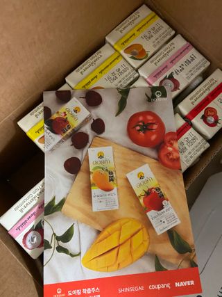도이캄 착즙 완숙 토마토 200ml 12팩 무설탕 태국왕실 기내식주스 — 4점을 준 리뷰어가 2021년 2월 올린 사용 사진