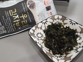 광천우리맛김 우리집밥도둑 맛있는광천김 우리김자반 50g 5봉 — 5점을 준 리뷰어가 2021년 10월 올린 사용 사진