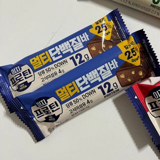 이지프로틴바 3종x각 2ea (고단백질바, 멀티단백질바, 식물성단백질바) — 5점을 준 리뷰어가 2024년 2월 올린 사용 사진