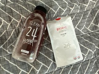 클린24시간 1BOX(5포) + 전용보틀(500ml) — 5점을 준 리뷰어가 2023년 7월 올린 사용 사진