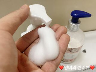 카오리온코스메틱스 클린온 버블 핸드 워시 500ml — 5점을 준 리뷰어가 2021년 8월 올린 사용 사진