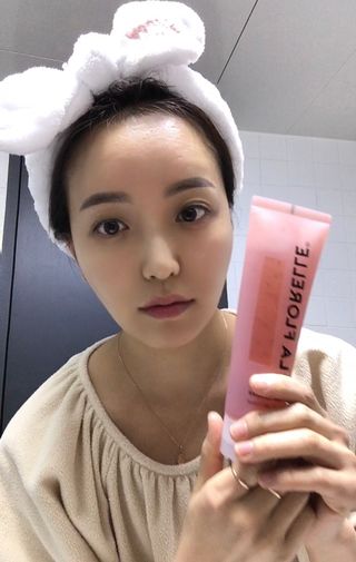 라플로렐 프로방스 로즈 폼클렌저 — 4점을 준 리뷰어가 2022년 1월 올린 사용 사진