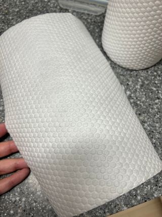 부직포나라 중금속유해물질ZERO 뜯어쓰는 주방 일회용수세미 60매 2매 — 5점을 준 리뷰어가 2022년 11월 올린 사용 사진