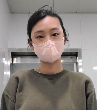 애니가드 셋업메베마스크 (대형 4컬러 + 중형 4컬러) — 5점을 준 리뷰어가 2022년 4월 올린 사용 사진