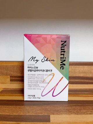 뉴트리미 마이스킨W 센텔라글루타치온C콜라겐 28포 — 4점을 준 리뷰어가 2023년 2월 올린 사용 사진