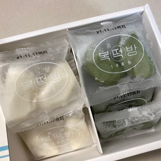 종로복떡방 레트로 3총사 바람떡 세트 — 5점을 준 리뷰어가 2021년 5월 올린 사용 사진