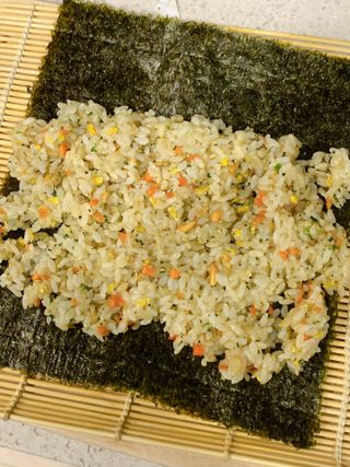 해풀잎 누구나 김밥*1ea [(혼합야채 35g *1ea,  김밥김 (5g, 5ea),  양념간장 (6g, 5ea), 참기름(5g, 2ea)] — 5점을 준 리뷰어가 2022년 7월 올린 사용 사진