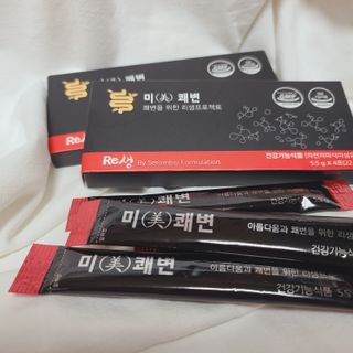 새롬바이오 리생 [미쾌변] 차전자피 식이섬유 건강기능식품 3팩 — 4점을 준 리뷰어가 2021년 6월 올린 사용 사진