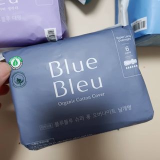 블루블루 유기농 순면 커버 생리대 — 5점을 준 리뷰어가 2021년 1월 올린 사용 사진