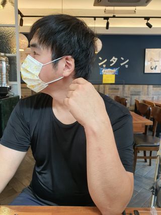 [숨그림]  덴탈마스크 짱구 우리아이 그리고 내가 쓰는 믿을수있는 케릭터 마스크  16종 — 5점을 준 리뷰어가 2021년 10월 올린 사용 사진