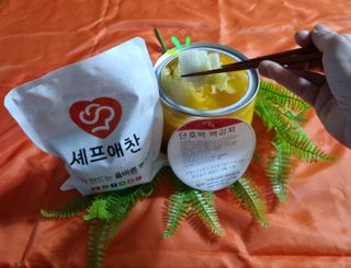 셰프애찬 단호박 백김치 1kg — 5점을 준 리뷰어가 2022년 10월 올린 사용 사진