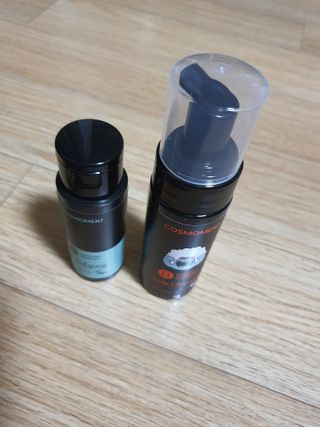 코스모먼트 부스티모 부스팅샴푸60ml + 비듬세정 진정샴푸50ml — 5점을 준 리뷰어가 2021년 11월 올린 사용 사진