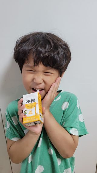 메디웰 페디아드링크 미니 바나나맛 — 5점을 준 리뷰어가 2022년 8월 올린 사용 사진