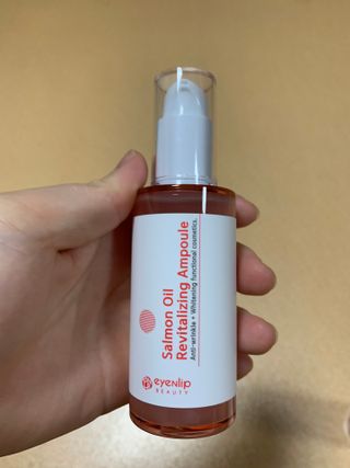 아이앤립 / EYENLIP 아이앤립 연어오일 리바이탈라이징 토너+앰플+크림 3종 세트 — 5점을 준 리뷰어가 2021년 6월 올린 사용 사진