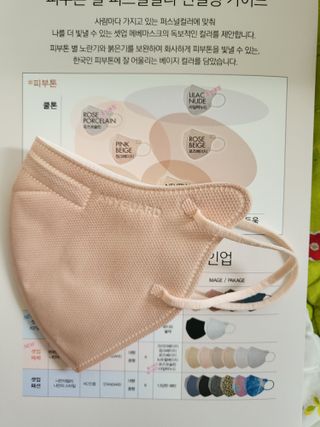 애니가드 셋업메베마스크 (대형 4컬러 + 중형 4컬러) — 5점을 준 리뷰어가 2022년 4월 올린 사용 사진