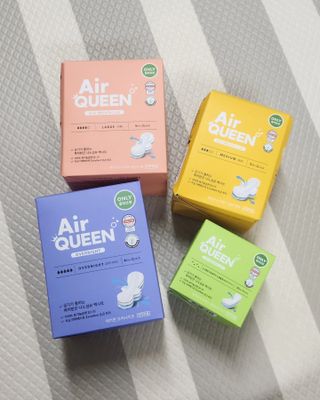 에어퀸 뉴브레스 유기농 생리대 4종 (팬티라이너 20P + 중형 10P + 대형 10P + 오버나이트 8P)_체험단 — 5점을 준 리뷰어가 2024년 6월 올린 사용 사진