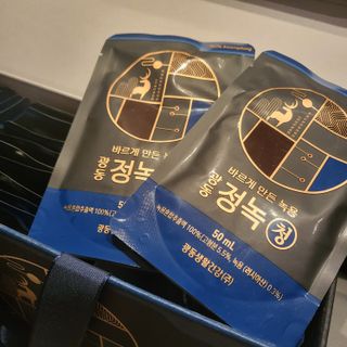 광동생활건강 [광동] 바르게 만든 녹용, 광동정녹청 30포. — 5점을 준 리뷰어가 2022년 7월 올린 사용 사진