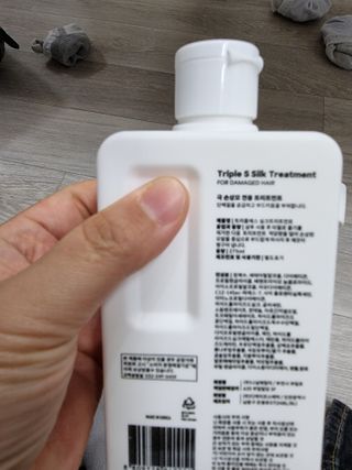 트리플에스 탈모 샴푸 275ml + 실크 트리트먼트 275ml — 5점을 준 리뷰어가 2021년 2월 올린 사용 사진