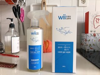 위케어 천연 주방세세, 에어프라이어세제, 다목적세정제, 발포텀블러세정제 — 4점을 준 리뷰어가 2021년 2월 올린 사용 사진