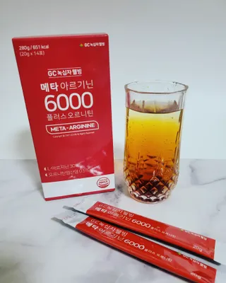 메타아르기닌 GC녹십자웰빙 메타 아르기닌 6000 플러스 오르니틴 — 5점을 준 리뷰어가 2022년 4월 올린 사용 사진