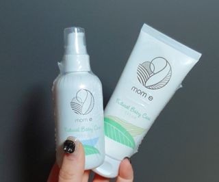 mom e 맘이 내추럴 베이비 케어 크림+바디오일 — 5점을 준 리뷰어가 2021년 1월 올린 사용 사진