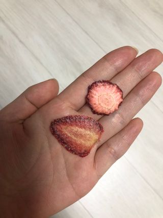 아비삭 과일칩 딸기, 감, 포도, 바나나 4종 — 5점을 준 리뷰어가 2021년 8월 올린 사용 사진